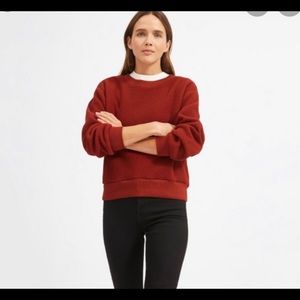 Everlane RENEW teddy sweatshirt